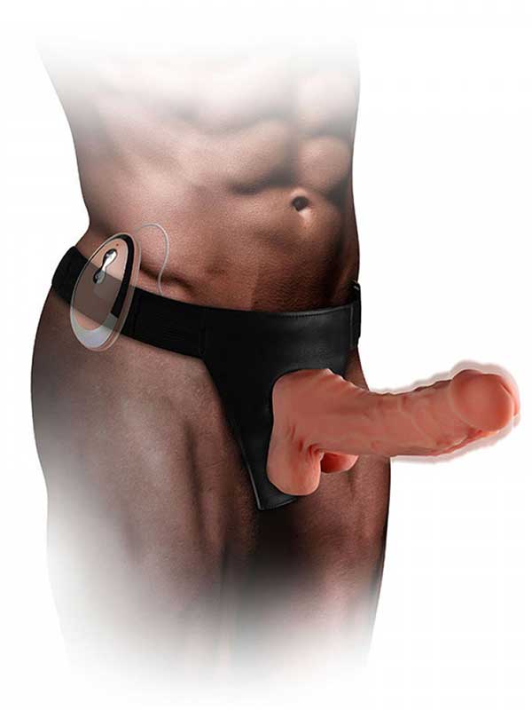 Mars Belden Bağlamalı Titreşimli 18.5cm Protez Penis