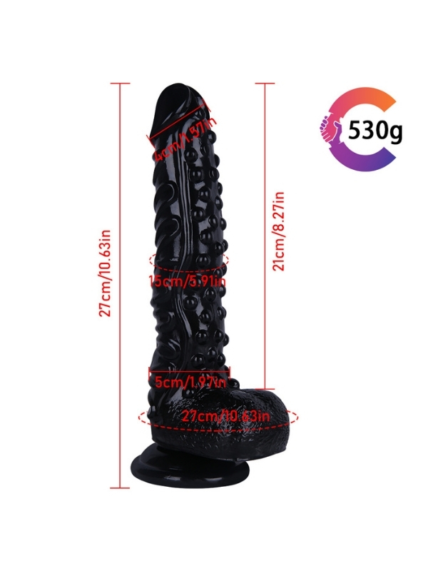 Noctis 27cm Siyah Dildo No:159
