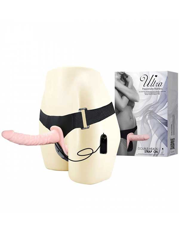 Ultra Çift Taraflı Titreşimli Belden Bağlamalı - Strap On