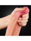 Love Toy 12 İnç Dual Layered Platinum Silicone Cock Dildo
