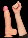 Love Toy 10 İnç Dual Layer Platinum Silicone Cock Dildo