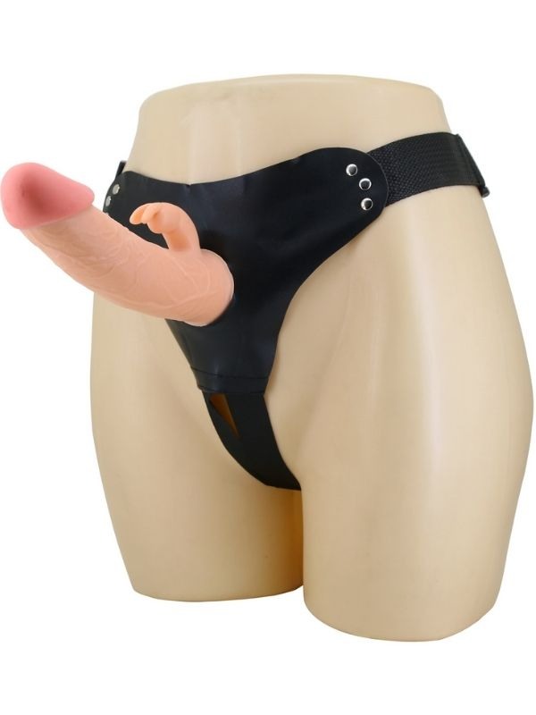 Pretty Love 5cm Dolgulu Realistik İçi Boş Protez Strapon Belden Bağlamalı