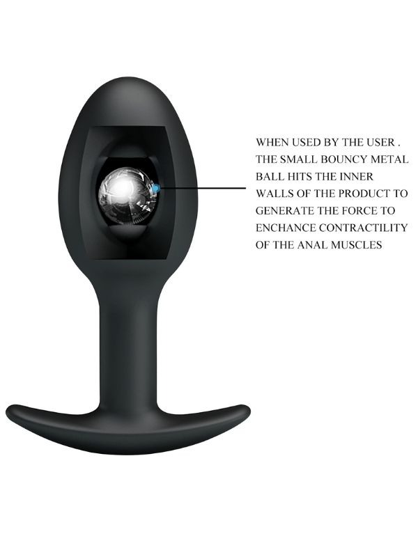Censan Special Anal Stimulation İçi Ağırlıklı Top Olan Anal Plug Tıkaç