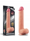 Love Toy 12 İnç Dual Layered Platinum Silicone Cock Dildo