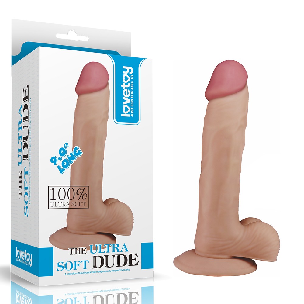 Love Toy 9İnç The Ultra Soft Dude Dildo