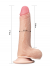 Love Toy 7 İnç Sliding Skin Dual Layer Dong
