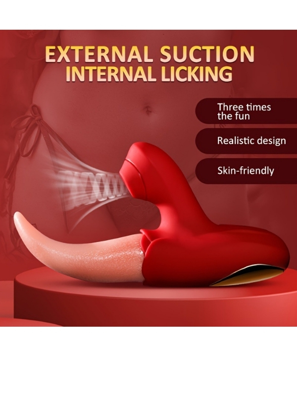 Censan 10 Modlu Dil Yalama ve Emiş Vibratörü – G Noktası, Klitoris ve Meme Ucu Uyarıcı