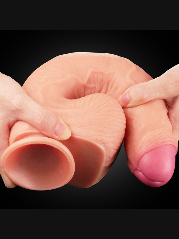 Censan 11 İnç Dual Layer Platinum Silicone Cock