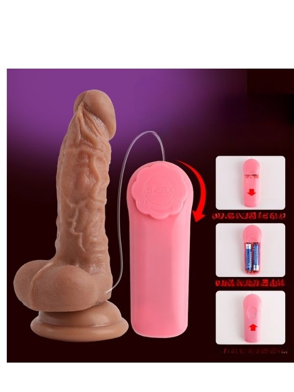 Censan 13.4 Cm Kablolu Kumandalı Dildo Vibratör