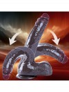Censan 26 cm Black Giant XXL Gerçekçi Silikon Dildo – Güçlü Vakum Tabanlı, Kalın ve Esnek Tasarım