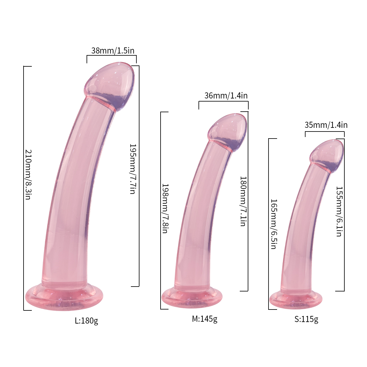 Censan 3&apos;lü Yumuşak Dokuda Anal Jel Dildo Set