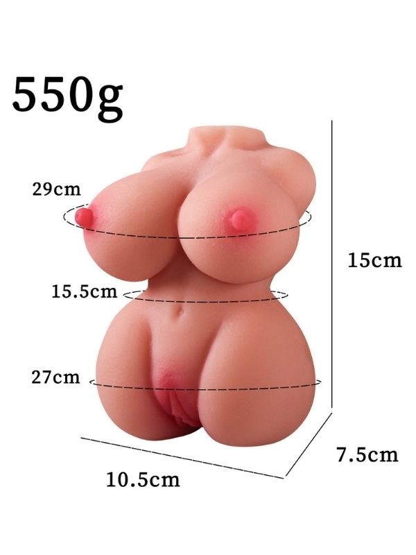 Censan 550 Gr Göğüslü Gerçekçi Vajina Mastürbatör