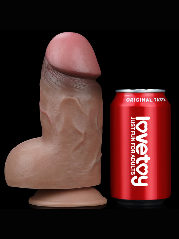 Censan 7.0 İnç Dual Layered Platinum Silicone Cock