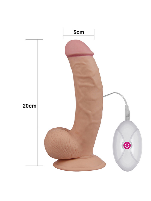 Censan 8.5 İnç The Ultra Soft Dude Vibrating Realistik Vibratör