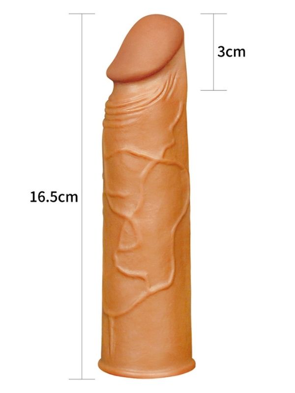 Censan Add 1" Pleasure X Tender Penis Sleeve Brown