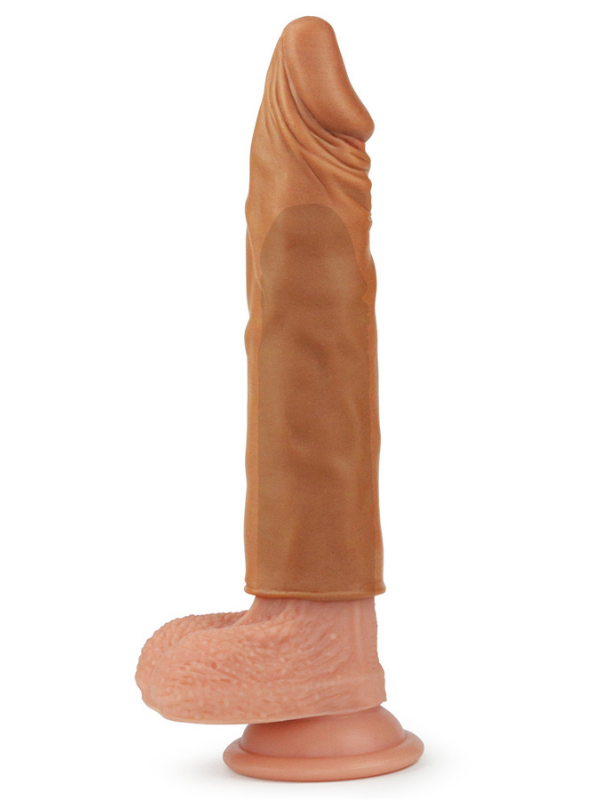Censan Add 2" Pleasure X Tender Penis Sleeve Brown