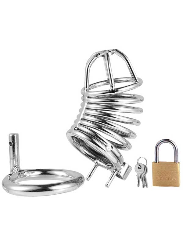 Censan BDSM Paslanmaz Çelik Penis Kafesi ModelNo3