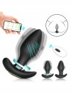 Censan Big Boat Anchor Swing – Telefon Kontrollü Titreşimli Anal Plug (Siyah)