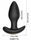 Censan Big Boat Anchor Swing – Telefon Kontrollü Titreşimli Anal Plug (Siyah)