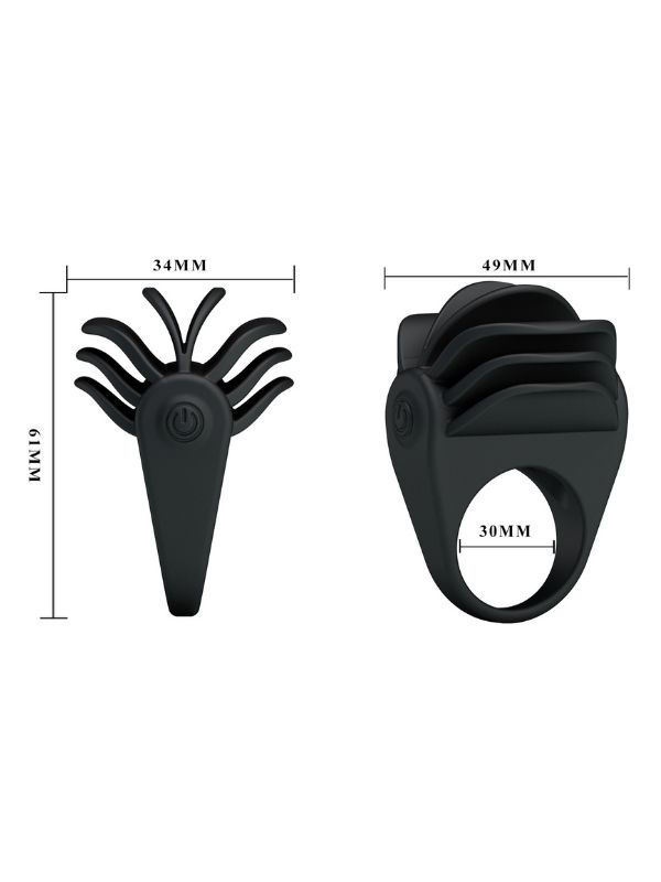 Censan Chester Titreşimli Silikon Penis Halkası