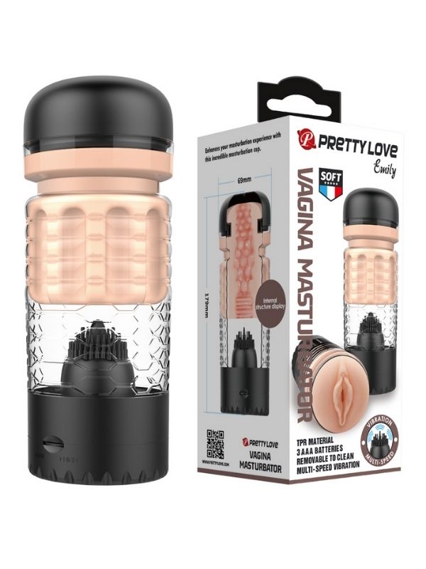 Censan Emily Siyah Vajina & Dil Mastürbatör