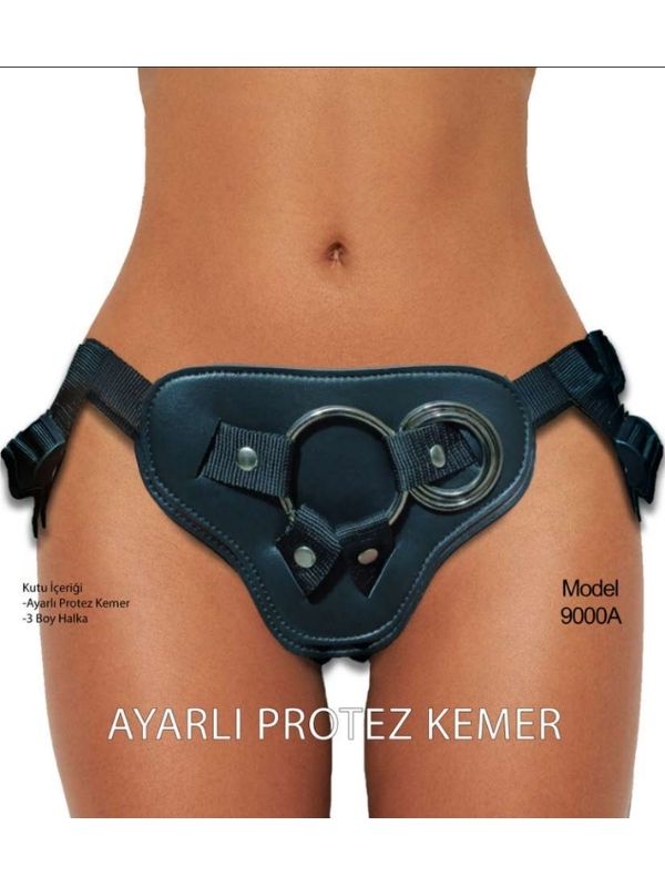 Censan Forjin Ayarlanabilir 3 Halkalı Belden Bağlama Kemeri Siyah