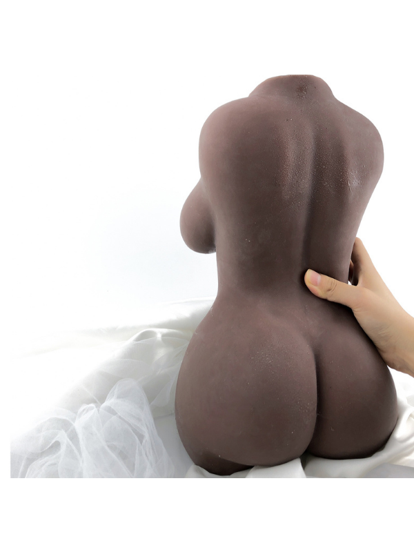 Censan Full Realistik Anal Vajinal Yarım Vücut Zenci Mastürbatör