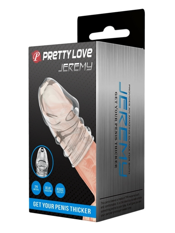 Censan Jeremy Geciktirici ve Sertleştirici TPR Penis Kılıfı Beyaz