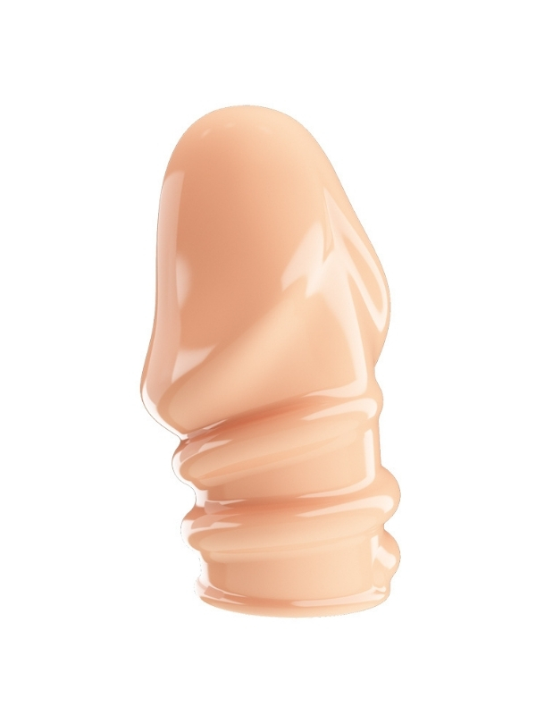 Censan Jeremy Geciktirici ve Sertleştirici TPR Penis Kılıfı Ten Rengi
