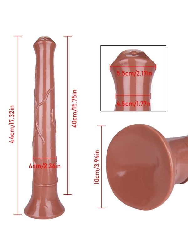Censan KahveRengi 44 cm At Dildo Model No:1062