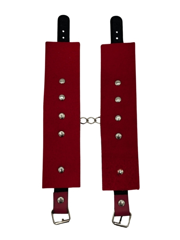 Censan Kırmızı Deri El Kelepçesi