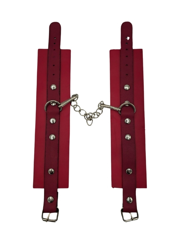 Censan Kırmızı Deri El Kelepçesi