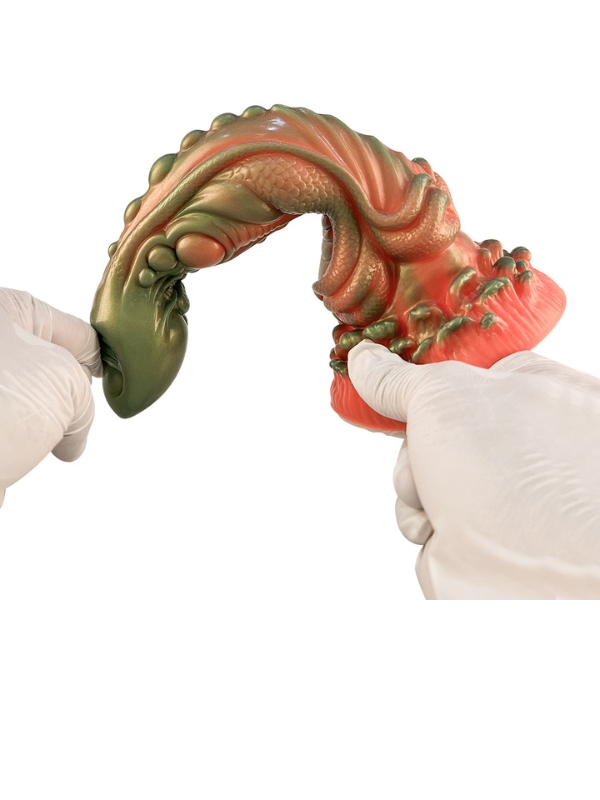 Censan Kırmızı Yeşil Canavar Dildo Model 5