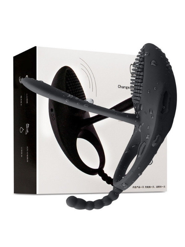 Censan Love Glow Love Desire 3’ü 1 Arada Klitoris, Anal ve Vajinal Uyarıcı – Titreşimli Testis ve Penis Halkası