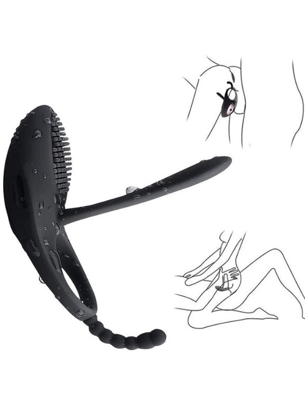 Censan Love Glow Love Desire 3’ü 1 Arada Klitoris, Anal ve Vajinal Uyarıcı – Titreşimli Testis ve Penis Halkası