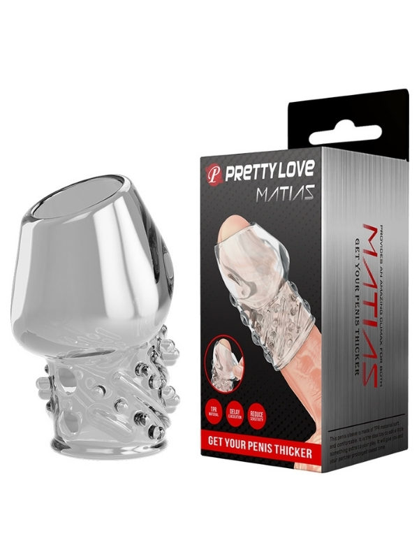 Censan Matlas Boşalmayı Geciktirici ve Performans Artırıcı Penis Kılıfı Beyaz