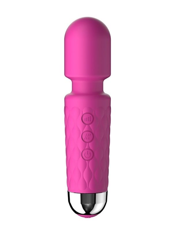 Censan Mini Wand Massager Şarjlı Vibratör - Pembe