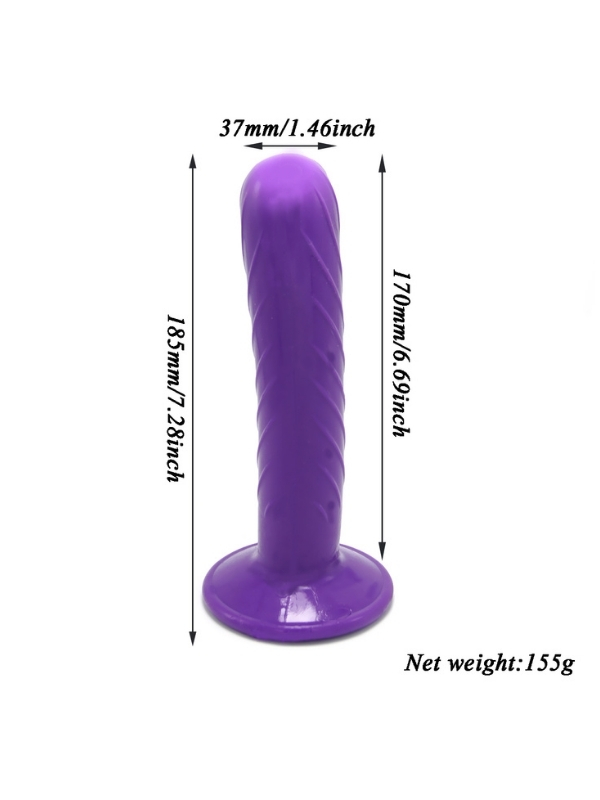 Censan Mor Double Dong Titreşimli Belden Bağlamalı Çift Taraflı Bisex Dildo Vibratör model 2