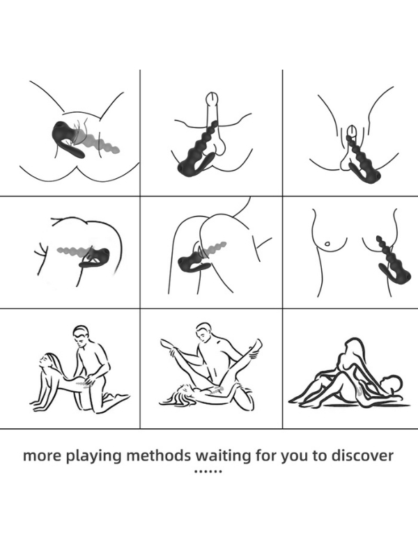 Censan Neue 10 Fonksiyonlu Titreşimli Anal Boncuklu Plug – Kablosuz Kumandalı