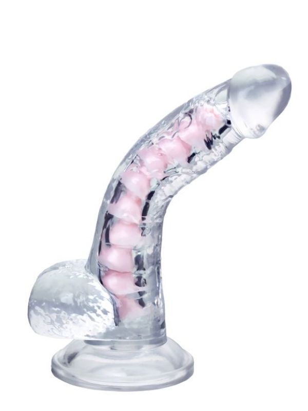 CENSAN  Paret Kıkırdaklı Jel Dildo 18 cm