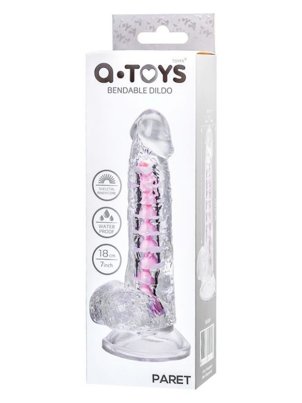 CENSAN  Paret Kıkırdaklı Jel Dildo 18 cm