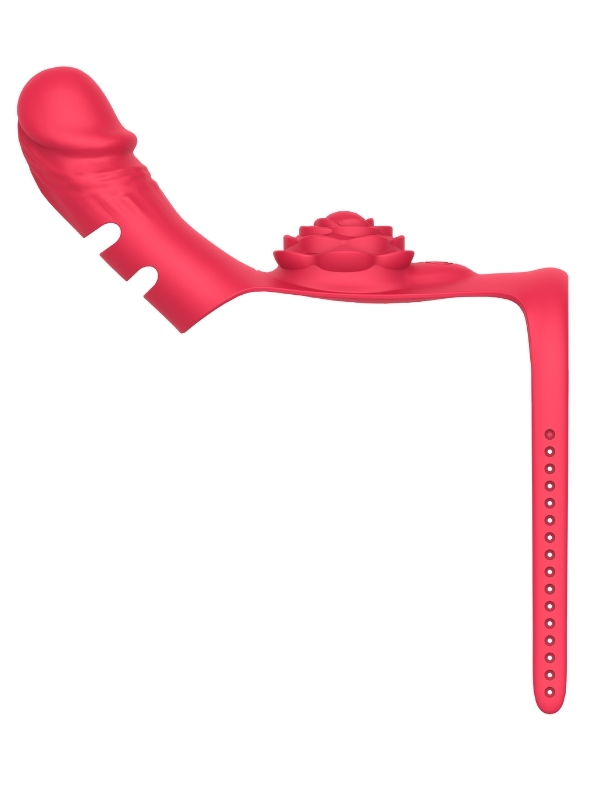 Censan Parmak takılabilir fiziksel dildo + Gül Titreşimli 2'si 1 arada yeni tasarım parmak vibratörü