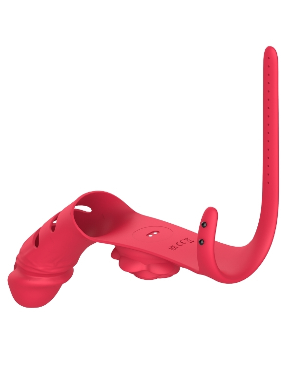 Censan Parmak takılabilir fiziksel dildo + Gül Titreşimli 2'si 1 arada yeni tasarım parmak vibratörü