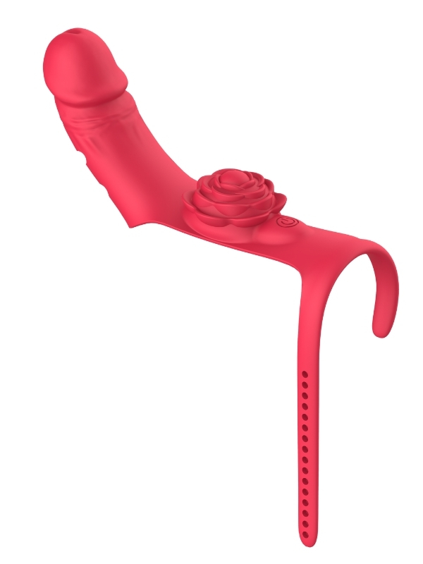 Censan Parmak takılabilir fiziksel dildo + Gül Titreşimli 2'si 1 arada yeni tasarım parmak vibratörü