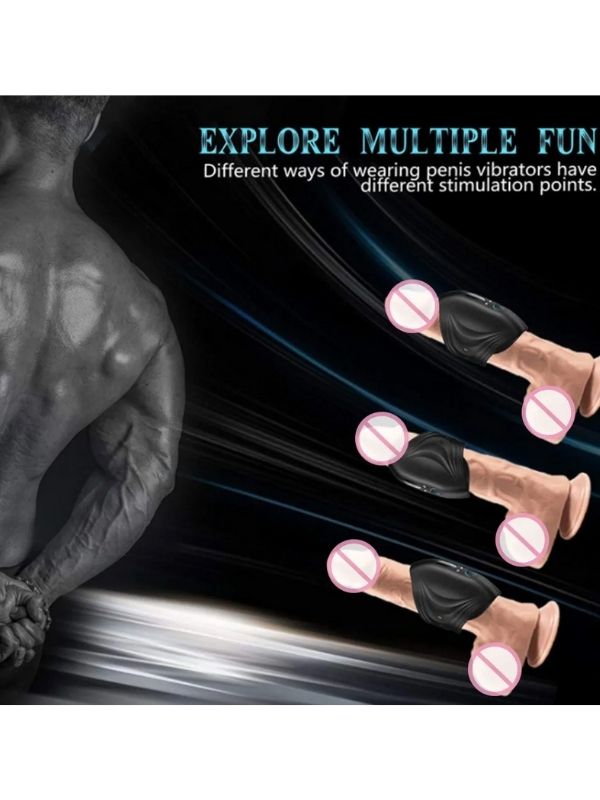 Censan Penis Massager Super Shock Glans Exerciser Titreşimli Mastürbatör