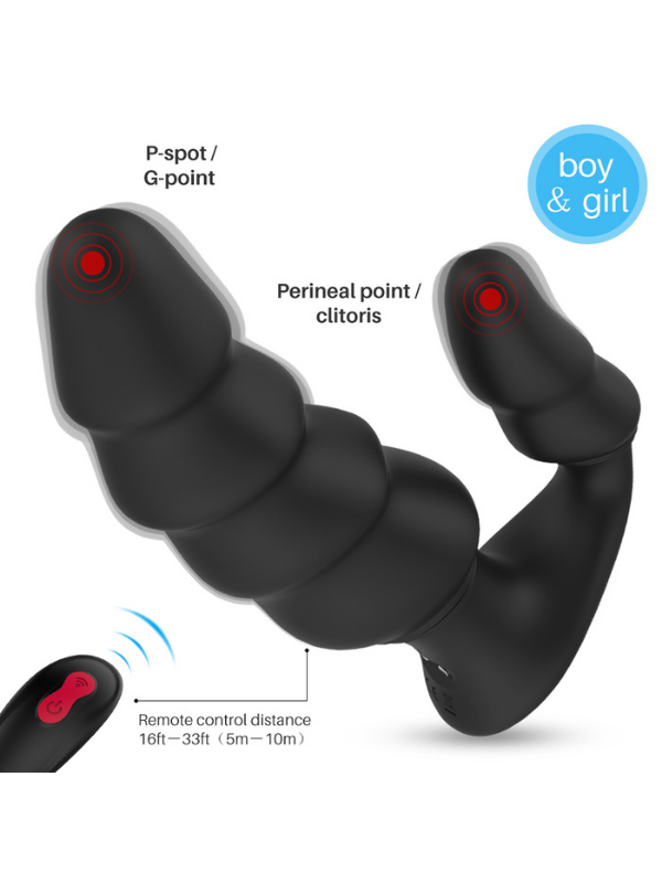 Censan S-Hande Dragon-Rct Kumandalı 9 Fonksiyonlu Titreşimli Şarjlı Double Vibratör