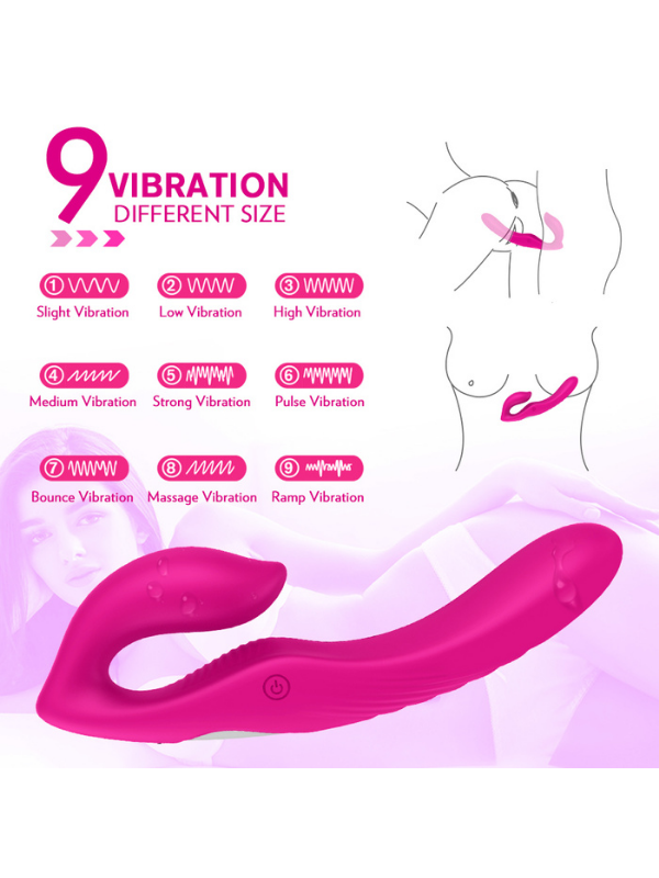 Censan S-Hande Nami 9x9 Modlu Titreşim ve Kablosuz Uzaktan Kumandalı Silikon Vibratör