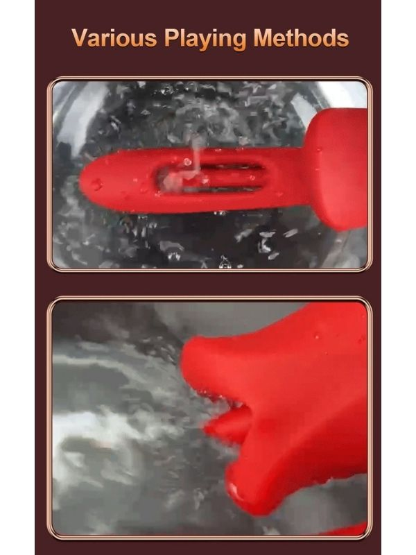 Censan Şarjlı 2 in 1 Klitoris ve G Noktası Vibratörü – Dil ve Dudak Hareketli, Güçlü Titreşimli