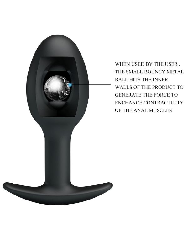 Censan Special Anal Stimulation İçi Ağırlıklı Top Olan Anal Plug Tıkaç