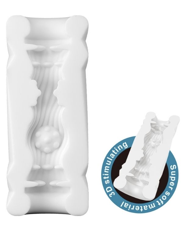 Censan Super Soft Material 3d Stimulating Jade Kola Kutusu Şeklinde Mastürbatör